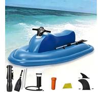 NYANS Water Floating Motor Boat- 500W/700W Underwater Propeller, Inflatable Boat with Motor, Max Load 330 lbs, for Water Sports 500W10A