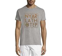 Nyarlathotep The Crawling Chaos H P Lovecraft Outer God Crew Neck Cotton Men's T-Shirt Gray X-Large