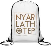 Nyarlathotep The Crawling Chaos H P Lovecraft Outer God Gym Sack Casual Drawstring Bag White