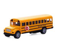 NyaSaa Pull Back School Bus,Mini Yellow School Bus Toy, Die Cast Vehicles Alloy Pull Back Play Bus Alloy Metal Vehicles Toy with Bright Yellow and Openable Doors for Kids Boys Girls