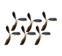 Nybhyjka 12 Pieces Cat Feather Toys Refills,Cat Toys For Indoor Cats,Replacement Cat Toy Refills,Feather Refill Teaser Cat Toy,Teaser Cat Wand,Replacement Handmade Da Bird Feathers Refill Cat Toy