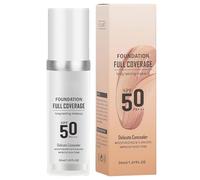 Nybhyjka 2 Pieces Colour Changing Foundation, Liquid Foundation Makeup Face,Foundation Full Coverage,Face,Skin Tint,Long Lasting Foundation Makeup,Nude Face Cover Concealer Cream