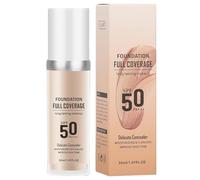 Nybhyjka 2 Pieces Colour Changing Foundation, Liquid Foundation Makeup Face,Foundation Full Coverage,Face,Skin Tint,Long Lasting Foundation Makeup,Nude Face Cover Concealer Cream