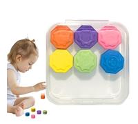 Nybhyjka 4 Set Gonggi Stones Throwing Korean Game, Gonggi Spiel Koreanische Spiele,Gonggi Jack Stone Pebbles Set, Hand Auge Koordinationsspaß, Squid&Game Steine Spiel, Nein Holzsockel