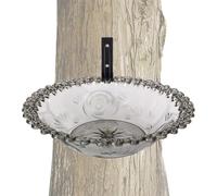 Nybhyjka 9 Inches Bird Trays Tree Mounted For Bird Feeder Bath Bowl Feeder Tree Mounted Feeding Tray Deck Bath Fence Detachable Bowls For Balcony Patio Deck