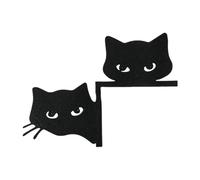 Nybhyjka Cat Door Topper | Door Topper for Halloween | Door Frame Corner Decor, Cat Silhouette, Halloween Door Corner Sign for Scary Family Home Party