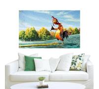 Nybhyjka Chicken Flag For Room Guys,3x5FT Funny Cool Banner,Garden Wall Outdoor Tapestry,Man Cave Wall Flag Hanging Surfs Up Poster For College Dorm Decor, Outdoor, Bedroom Or Home Wall Decor