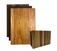 Nybhyjka Cutting Board that Looks Like Books 3 Pieces Solid Wood Book Shaped Chopping Board with Stand Non Slip for Kitchen Use, Dining Room Display Und Home Decoration