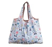 Nybhyjka Grocery Shopping Bags | 50lbs Folding Produce Bags,Washable Shopping Tote, Heavy Duty Large Pouch for Clothes, Shoes and Picnic