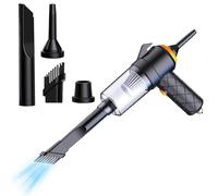 Nybhyjka Handheld Car Vacuum,Small Cordless Vacuum Cleaner - Multipurpose Cleaning Supplies with Window Breaker, Portable Vacuum Cleaner for Car Seats, Carpets