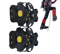 Nybhyjka Ice Cleats,Anti-Slip Snow Grips for Shoes - Walk Traction Crampon Spikes | for Women Men Hiking Fishing Winter Roofing Climbing Walking Mountaineering Outdoor