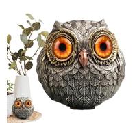 Nybhyjka Lucky Owl Owl Statue Of The Wise Of Felt,Realistic Owl Animal Figures,Owl Sculpture,Happy Owl Guard,Owl Statue Small Sculpture Pocket Accents For Poker Enthusiasts