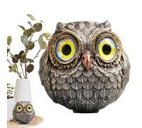 Nybhyjka Lucky Owl Owl Statue Of The Wise Of Felt,Realistic Owl Animal Figures,Owl Sculpture,Happy Owl Guard,Owl Statue Small Sculpture Pocket Accents For Poker Enthusiasts