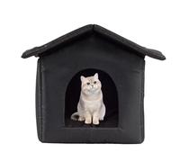 Nybhyjka Outdoor Cat Shelter, Cat Outdoor Cat House Winter Warm, Waterproof Cat House Outdoor Cosy Dog Houses Small Dogs, Easy Assemble Waterproof Pet House, Oxford Outside Cat Shelter Cat Kennel,