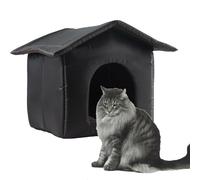 Nybhyjka Outdoor Cat Shelter, Cat Outdoor Cat House Winter Warm, Waterproof Cat House Outdoor Cosy Dog Houses Small Dogs, Easy Assemble Waterproof Pet House, Oxford Outside Cat Shelter Cat Kennel,