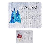 Nybhyjka Plantable Calendar 2025, B-iodegradable Sprouting S-eed Paper Calendar,Plantable 12 Months Calendar, 2025 Paper Calendar From January To December,Degradable Germination Seeds Paper Calendar