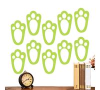 Nybhyjka Rabbit Footprint Floor Decals, Footprints Decals Stickers, 10x Easter Bunny Feet Print Floor Clings for Kids