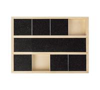 Nybhyjka Scratch Pad For Dogs Nails,Multi-Purpose Trimmer,Dog Nail Scratchboard Compartment Box,Pull-Out Nail File Grinder,Dog Nail Trimming Board Toy For Dog&Cat Wooden (Black)