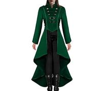 Nybhyjka Women's Gothic Victorian Tailcoat,Victorian Coat Wedding Uniform - Victorian Coat Wedding Uniform, Vintage Renaissance Jacket, Gothic Tailcoat Uniform for Holiday