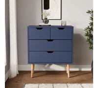 Nyborg 2 + 2 Drawer Chest of Drawers Scandinavian Style Bedroom Blue