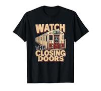NYC 6 Train Bronx Manhattan Lexington Avenue Commuter Value Graphic T-Shirt, Men, Black, M