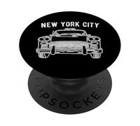 NYC Checker Taxi Cab For New York Lovers PopSockets Adhesive PopGrip