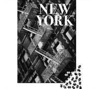 NYC Fire Escapes Jigsaw Puzzle for Adults, 1000 Pieces, 52x38cm/1000pcs, Quiet Home Activity, Weekend Downtime And Puzzle Lovers