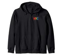 NYC Graffiti Style Dripping Letters Urban Street Art Zip Hoodie