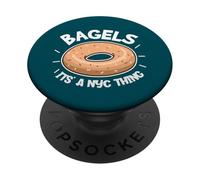 NYC Lover Bagels It's A NYC Thing Funny Bagels PopSockets Adhesive PopGrip