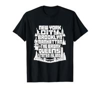 NYC New York City Boroughs Skyline Brooklyn Manhattan Value Graphic T-Shirt