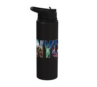 NYC Skyline Downtown Manhattan New York City Stainless Steel Insulated Water Bottle