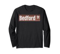 NYC Street Signs Bedford St West Village for Men and Women Long Sleeve T-Shirt