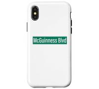 NYC Street Signs McGuiness Blvd for Men and Women Case for iPhone X/XS