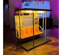 NYC Subway Lamp, Vintage New York Train Night, Subways Trains Warm Led Lamp with Hidden Button, Retro Car Miniature Ambient Night Light,Ideal Home Décor Gift for NYC Lovers