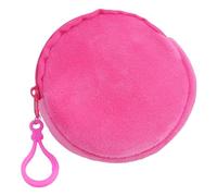 NYCEMAKEUP Circular Wallet Shapes Keychain Round Coin Purse Keyring Loose Changes/Keys/Storage Bag Ornament for Women Girls Compact Money Organizer