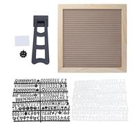 NYCEMAKEUP Pine Frame Felt Letter Board 10x10inch Precuts Letter, Script Cursive Words, Felt Message Board Sign Board with Letter
