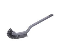 NYCEMAKEUP Plastic Long Handle Curved Plastic Toilet Cleaning Brush Corner For Cleaner Toilet Brush Only Stainless Steel