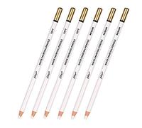 NYCEMAKEUP Set of 6 Prmeium White Charcoal Pencils Set 3 Pcs Soft 3 Pcs Medium Sketch Highlight White Pencils for Ideal for Drawing