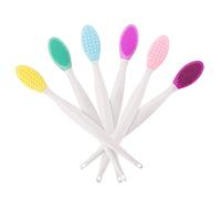 NYCEMAKEUP Silicone Exfoliating Lip Brush, Double-Sided, Soft, Lip Brush Beauty Tool, Oval Brush, Wand, For Lips and Nose