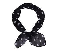 NYCEMAKEUP Versatile Black Dotted Bandana For Everyday Outfits And Parties Scarf Bandana Pattern Neckerchief Headscarf Square Scarf