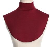 NYCEMAKEUP Womens Turtleneck Fake Collar Islamic Hijab Extensions Solid Color Mock Neck Cover Half Top Detachable Hijab Neck Warmer Half Shirt For Men Casual Fit
