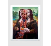 Nychos Dissection of Mona Lisa Fine Art Print multicolor Uni