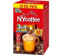 Nycoffee 3 in 1 Coffee Drink 30 Sachets - 1 Pack | Instant Coffee with Whitener and Sugar. Just Add Hot Water.