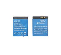Nyctophos LQ-S1 Smart Watch Battery,3.7v 380mah Smart Watch Battery for Smart Watch Dz09 W8（2PCS