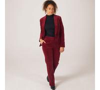 NYDJ Velveteen Straight Leg Trouser WINE SIZE 10