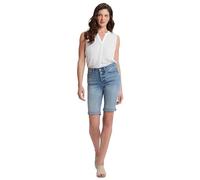 NYDJ Women's Briella Roll Cuff Jean Long Slimming Denim Shorts, Biscayne, 10 11