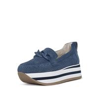 NYDJ Women's Fern Suede Sporty Loafer, Navy, 5 UK