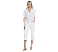 NYDJ Women's Marilyn Straight Crop Cuff Jeans, White, 6