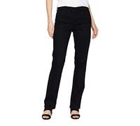 NYDJ Women's Marilyn Straight Leg Color Jeans, Black Bdm, 14