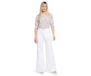 NYDJ Women's Mia Palazzo Jean, Optic White, 6